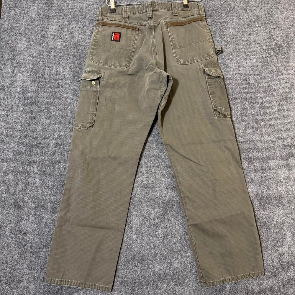 Wrangler Riggs Workwear Moss Green Pants Workwear Size 34x32